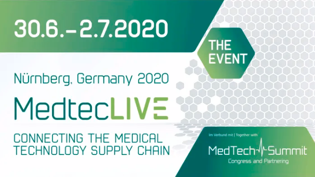 Join us at the MedtecLIVE virtual event June 30 – July 2